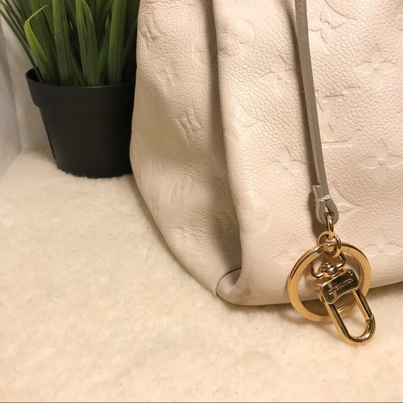 Authentic Louis Vuitton Artsy White Monogram Empreinte Leather Shoulder Bag - Picture 8 of 14